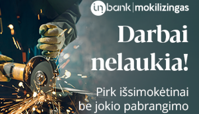 Pirkite išsimokėtinai su Inbank be pabrangimo!